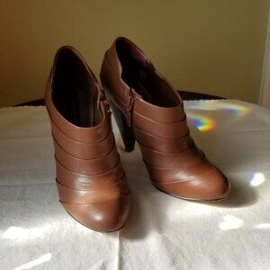 Ann Taylor - "Lara" Pleated Leather Bootie.